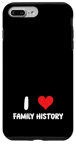 Hülle für iPhone 7 Plus/8 Plus I Love Family History – Herz – Genealogiebaum von Funny Job Hobby Boss Co-Worker for Men Women by RJ