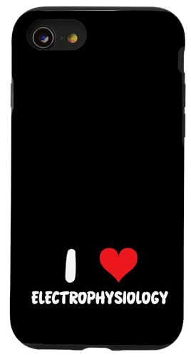 Hülle für iPhone SE (2020) / 7 / 8 I Love Electrophysiology - Heart - Physiologie Doctor Nurse von Funny Job Hobby Boss Co-Worker for Men Women by RJ