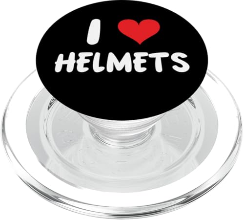 I Love Helme – Herz – Motorrad-Fußballspieler PopSockets PopGrip für MagSafe von Funny Job Hobby Boss Co-Worker for Men Women by RJ