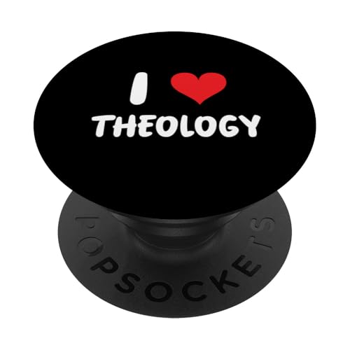 I Love Theology – Gott Religion Pastor Priester Bibelvers PopSockets Klebender PopGrip von Funny Job Hobby Boss Co-Worker for Men Women by RJ