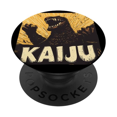 Kaiju Monster Mayhem für Filmbegeisterte PopSockets Klebender PopGrip von Funny Kaiju