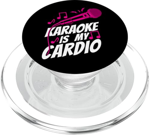 Karaoke Sänger Karaoke Is My Cardio PopSockets PopGrip für MagSafe von Funny Karaoke Singer HD0