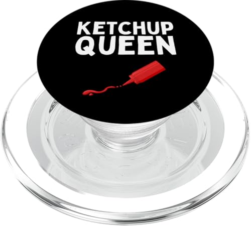 Coole Ketchup-Königin-Kunst für Frauen, Mädchen, Kinder, Ketchup-Liebhaber PopSockets PopGrip für MagSafe von Funny Ketchup Gift Ketchup Lover Apparel