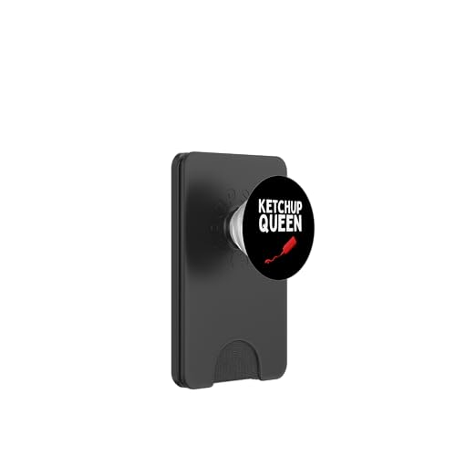 Coole Ketchup-Königin-Kunst für Frauen, Mädchen, Kinder, Ketchup-Liebhaber PopSockets PopWallet für MagSafe von Funny Ketchup Gift Ketchup Lover Apparel