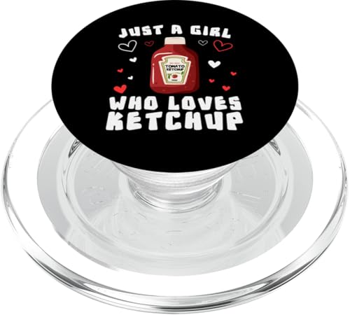 Cooler Ketchup für Mädchen Kinder Frauen Tomaten-Katzensup Sauce Feinschmecker PopSockets PopGrip für MagSafe von Funny Ketchup Gift Ketchup Lover Apparel