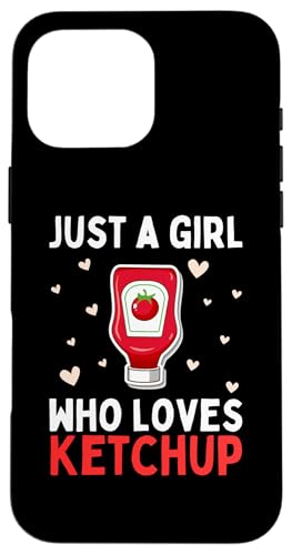 Hülle für iPhone 16 Pro Max Cooler Ketchup für Mädchen Kinder Frauen Tomaten-Katzensup Sauce Feinschmecker von Funny Ketchup Gift Ketchup Lover Apparel