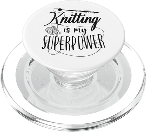 Stricken Stricken Stricken ist meine Superkraft PopSockets PopGrip für MagSafe von Funny Knitter Knitting HD0