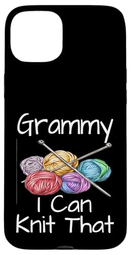 Hülle für iPhone 15 Plus Funny Grammy I Can Knit That Strickgarn Künstler Humor von Funny Knitting Gifts