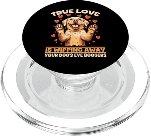 Die Labrador Retriever Hunderasse True Love wischt deine PopSockets PopGrip für MagSafe von Funny Labrador Retriever Dog Graphics Co.