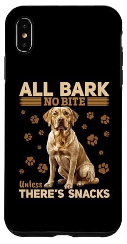 Hülle für iPhone XS Max Labrador Retriever Hunderasse, alle bellen, kein Beißen... außer von Funny Labrador Retriever Dog Graphics Co.