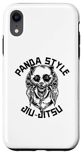 Hülle für iPhone XR Jiu-Jitsu im Panda-Stil, MMA, BJJ, Muay Thai, Grappling von Funny MMA