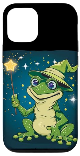 Hülle für iPhone 12/12 Pro Zaubererhut mit lustigem Frosch und Zauberstab Kostüm von Funny Magic Frog Outfit