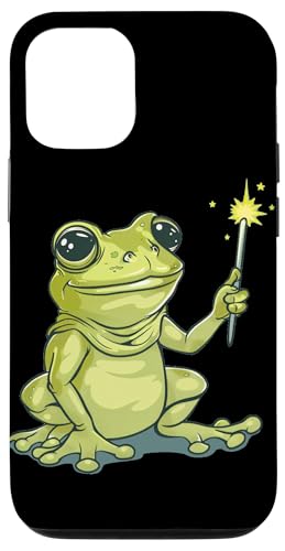 Hülle für iPhone 14 Pro Zauberstab Kostüm mit lustigem Frosch für Krötenliebhaber von Funny Magic Frog Outfit