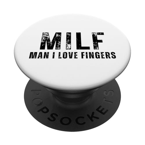 Man I Love Fingers - Lustiges MILF Wortspiel PopSockets Klebender PopGrip von Funny Man I Love Pun Gifts