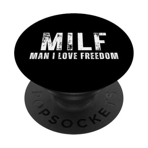 Man I Love Freedom - Lustiges MILF Wortspiel PopSockets Klebender PopGrip von Funny Man I Love Pun Gifts