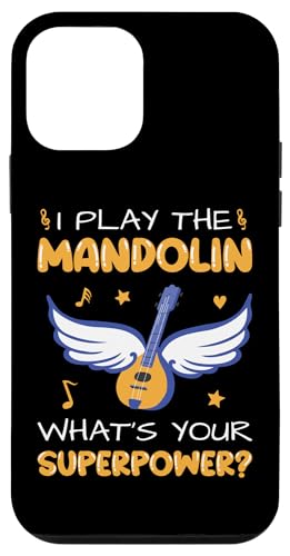 Hülle für iPhone 12 mini Mandoline Superpower Mandolinenspieler Musiker von Funny Mandolin Musician Gifts