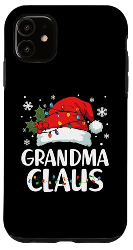 Hülle für iPhone 11 Oma Claus Weihnachtsbeleuchtung Familie Matching Christmas von Funny Matching Christmas Designs