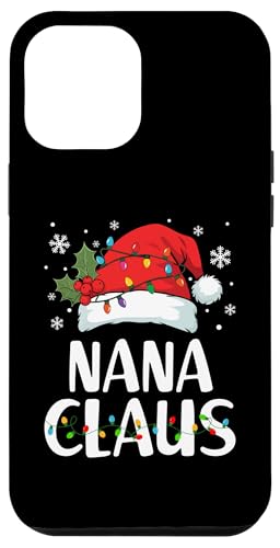 Hülle für iPhone 12 Pro Max Weihnachtsbeleuchtung für Nana Claus, lustige, für Familien passende Weihnachtslichter von Funny Matching Christmas Designs