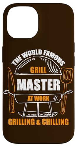 Hülle für iPhone 14 Weltberühmter Grillmeister bei der Arbeit Lustiger BBQ Grillen Smoker von Funny Meat Eater Apparel & BBQ Lover Gifts