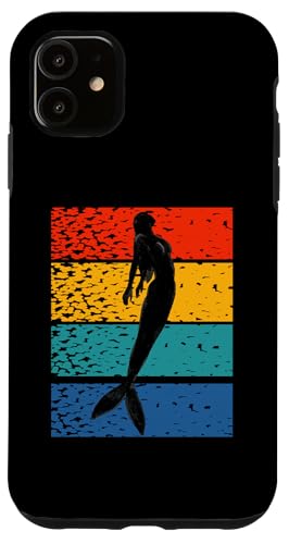 Hülle für iPhone 11 Retro-Meerjungfrau für Mädchen Kinder Frauen unter Meer Meerjungfrauen Merman von Funny Mermaid Gift Apparel