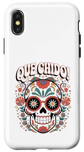 Mexikanischer Zuckerschädel Fiesta lustige Party Mexiko Spanisch Hülle für iPhone X/XS von Funny Mexico Outfit Latina Chicano Mexican Clothes