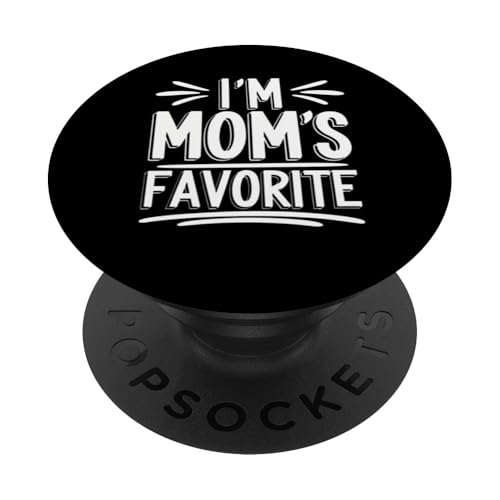 Ich bin Mamas liebste sarkastische lustige Kleidung für Sohn und Tochter PopSockets Klebender PopGrip von Funny Mom's Clothing