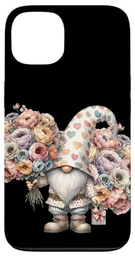 Hülle für iPhone 13 Cute Gnome Mom With Mothers Day Flowers For Best Mommy Ever von Funny Mothers Day Gifts Funny Gnome For Garden Mom