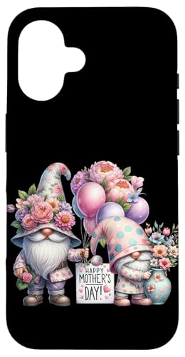 Hülle für iPhone 16 Happy Mothers Day Flower Dad Gnomes For Mom Best Mommy Mama von Funny Mothers Day Gifts Funny Gnome For Garden Mom