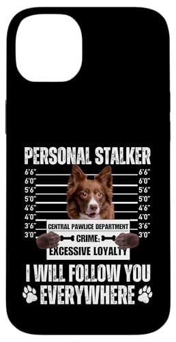 Funny Personal Stalker Dog Design - Collie Hülle für iPhone 14 Plus von Funny Mugshot Dog Jail Designs