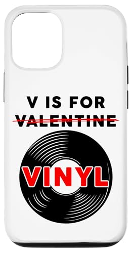 Hülle für iPhone 13 V is for Vinyl – Funny Vintage Music Valentine's Day Quote von Funny Music Quotes & Graphics