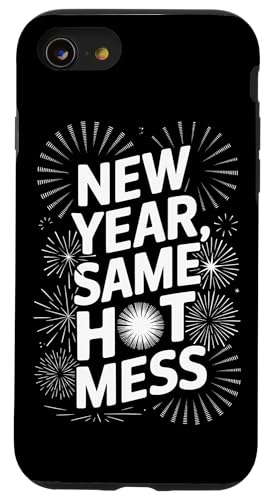 Hülle für iPhone SE (2020) / 7 / 8 Frohes neues Jahr Lustiges neues Jahr Selbes Durcheinander von Funny New Years Eve Party Silvester Men Women Tees