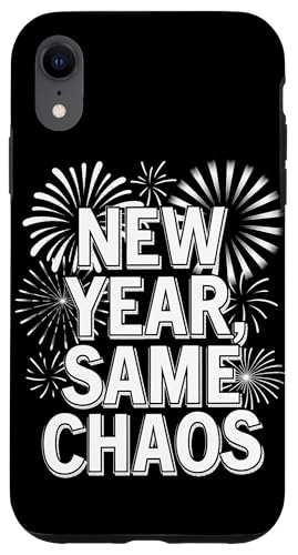 Hülle für iPhone XR Frohes Neues Jahr Lustiges Neues Jahr Gleiches Chaos von Funny New Years Eve Party Silvester Men Women Tees