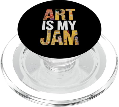 Art Is My Jam - Lustiger Künstler Kunst Lehrer Maler Kreativ PopSockets PopGrip für MagSafe von Funny Painter Apparel & Items