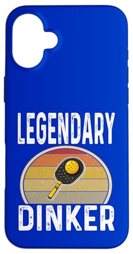 Hülle für iPhone 16 Plus Lustiger Legendärer Dinker Pickleball Legend Retro Paddelball von Funny Pickleball Gifts