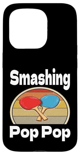 Hülle für iPhone 15 Pro Funny Smashing Pop Ping Pong Lover Game Winner Retro von Funny Ping Pong Gifts