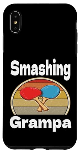 Hülle für iPhone XS Max Lustiges Smashing Grampa Ping Pong Lover Game Winner Retro von Funny Ping Pong Gifts