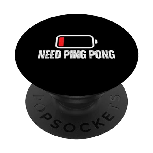 Brauchen Sie Tischtennis mit niedrigem Batteriestand Lustiges Tischtennis PopSockets mit austauschbarem PopGrip von Funny Ping Pong Table Tennis