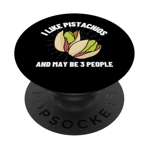 Bestes Pistazien-Design für Männer und Frauen, Pistazien-Liebhaber PopSockets Klebender PopGrip von Funny Pistachio Gifts Pistachio Food