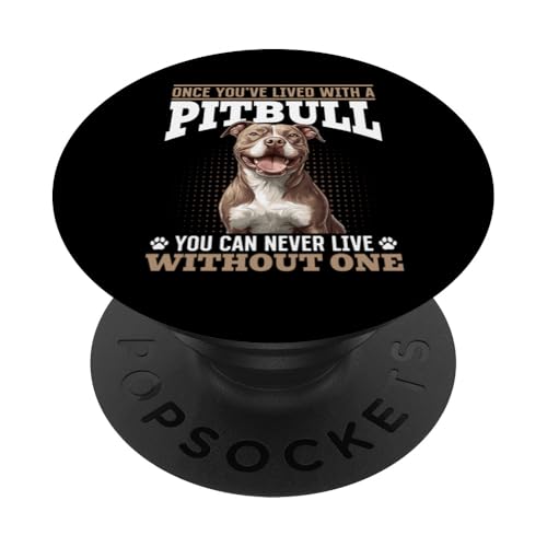 Pitbull Terrier Hundebesitzer PopSockets Klebender PopGrip von Funny Pitbull Terrier Dog Graphics Co.