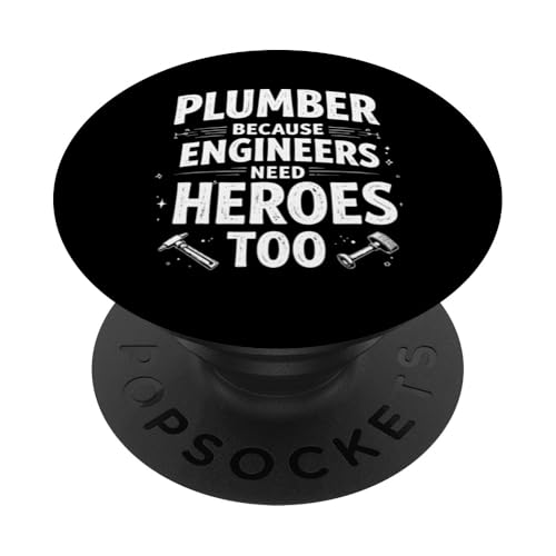 Lustige Klempnerei, Kunst, Männer, Frauen, Meister, Klempnerei, Liebhaber PopSockets Klebender PopGrip von Funny Plumber Gifts Plumbing Accessories & Stuff