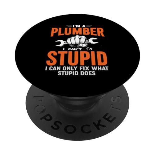 Lustige Klempnerei, Kunst, Männer, Frauen, Meister, Klempnerei, Liebhaber PopSockets Klebender PopGrip von Funny Plumber Gifts Plumbing Accessories & Stuff