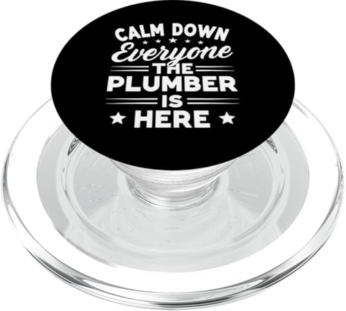 Klempner Kunst Männer Frauen Lustiges Klempner Zitat Papa Vater Klempner PopSockets PopGrip für MagSafe von Funny Plumber Shirts & Gifts