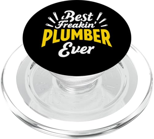 Klempner Kunst Männer Frauen Lustiges Klempner Zitat Papa Vater Klempner PopSockets PopGrip für MagSafe von Funny Plumber Shirts & Gifts