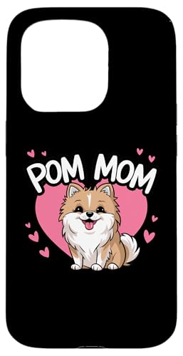 Hülle für iPhone 15 Pro Niedliches Pomeranian Lover Gifts Pom Mom Puppy Dog von Funny Pomeranian Mom Pom Puppy Dog Gifts