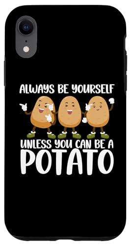 Hülle für iPhone XR Bestes Kartoffel-Design für Männer und Frauen, stärkehaltige Knollenkartoffelliebhaber von Funny Potato Gift Vegetable Food