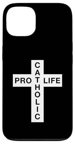 Hülle für iPhone 13 Pro Life Catholic – Kreuz-Grafik von Funny Quotes and Graphic Statements