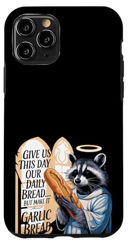 Hülle für iPhone 11 Pro Lustiges Waschbär-Knoblauchbrot Meme von Funny Raccoon Meme Designs for Men and Women