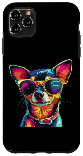 Hülle für iPhone 11 Pro Max Rat Terrier Lover Pop Art Sonnenbrille Funny Rat Terrier von Funny Rat Terrier Lovers Designs