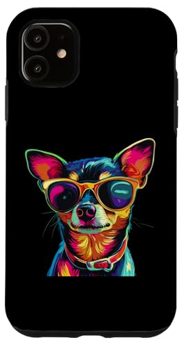 Hülle für iPhone 11 Rat Terrier Lover Pop Art Sonnenbrille Funny Rat Terrier von Funny Rat Terrier Lovers Designs