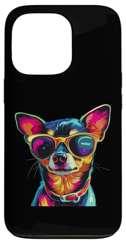 Hülle für iPhone 13 Pro Rat Terrier Lover Pop Art Sonnenbrille Funny Rat Terrier von Funny Rat Terrier Lovers Designs